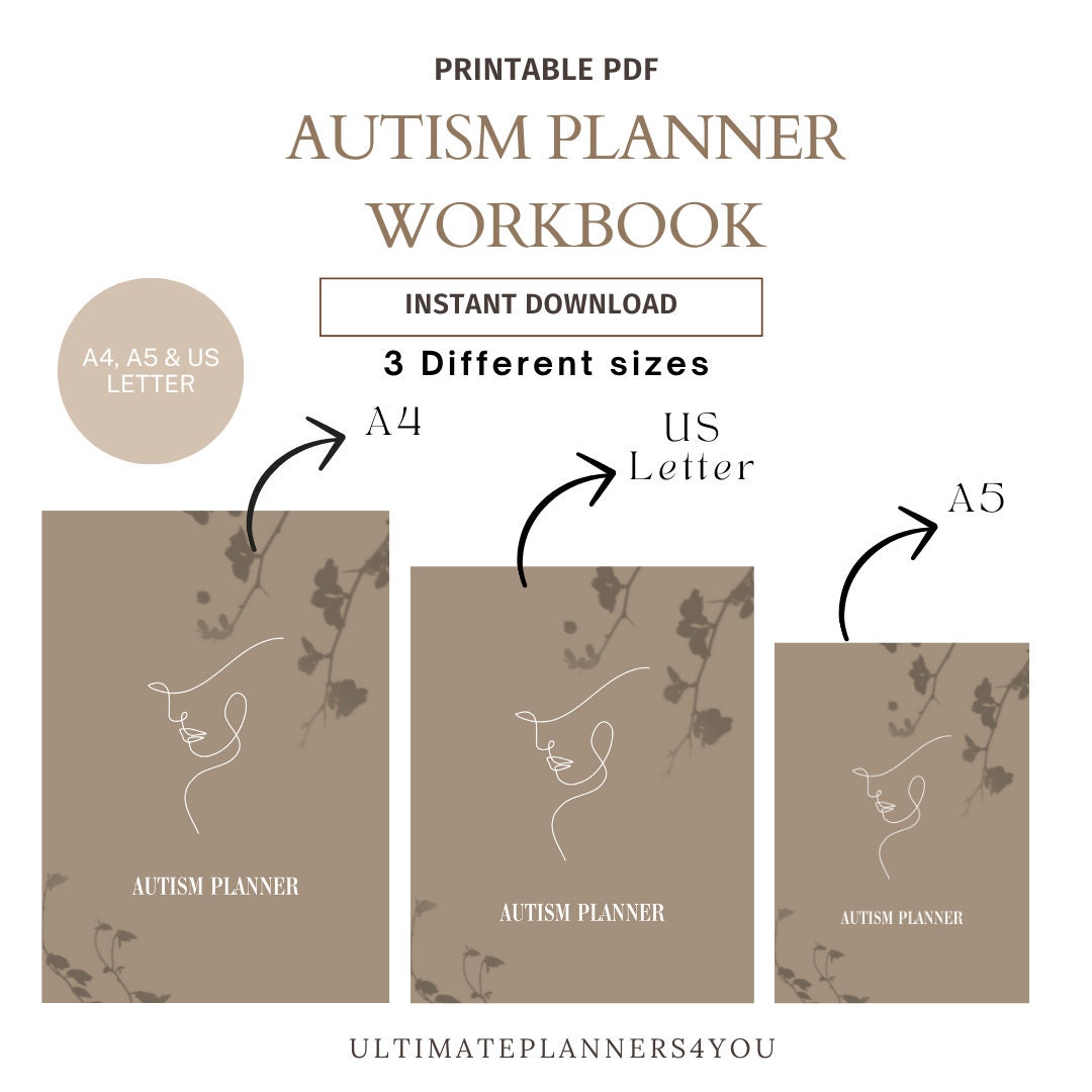 AUTISM workbook for adults | Autism workbook bundle | Autistic self-care | Therapy workbook | Autism worksheets | Autism planner | ASD CANVA - Image 3