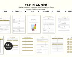 Personal Tax Planner | Tax Organizer | Financial Planner | Tax Checklist | Printable Tax Planner