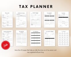 Alternative view of Personal Tax Planner | Tax Organizer | Financial Planner | Tax Checklist | Tax Return | Digital Tax Planner