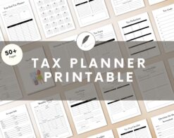 Personal Tax Planner | Tax Organizer | Financial Planner | Tax Checklist | Tax Return | Printable Tax Planner
