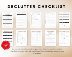 Alternative view of Declutter checklist | Home management | Cleaning checklist | Digital declutter checklist