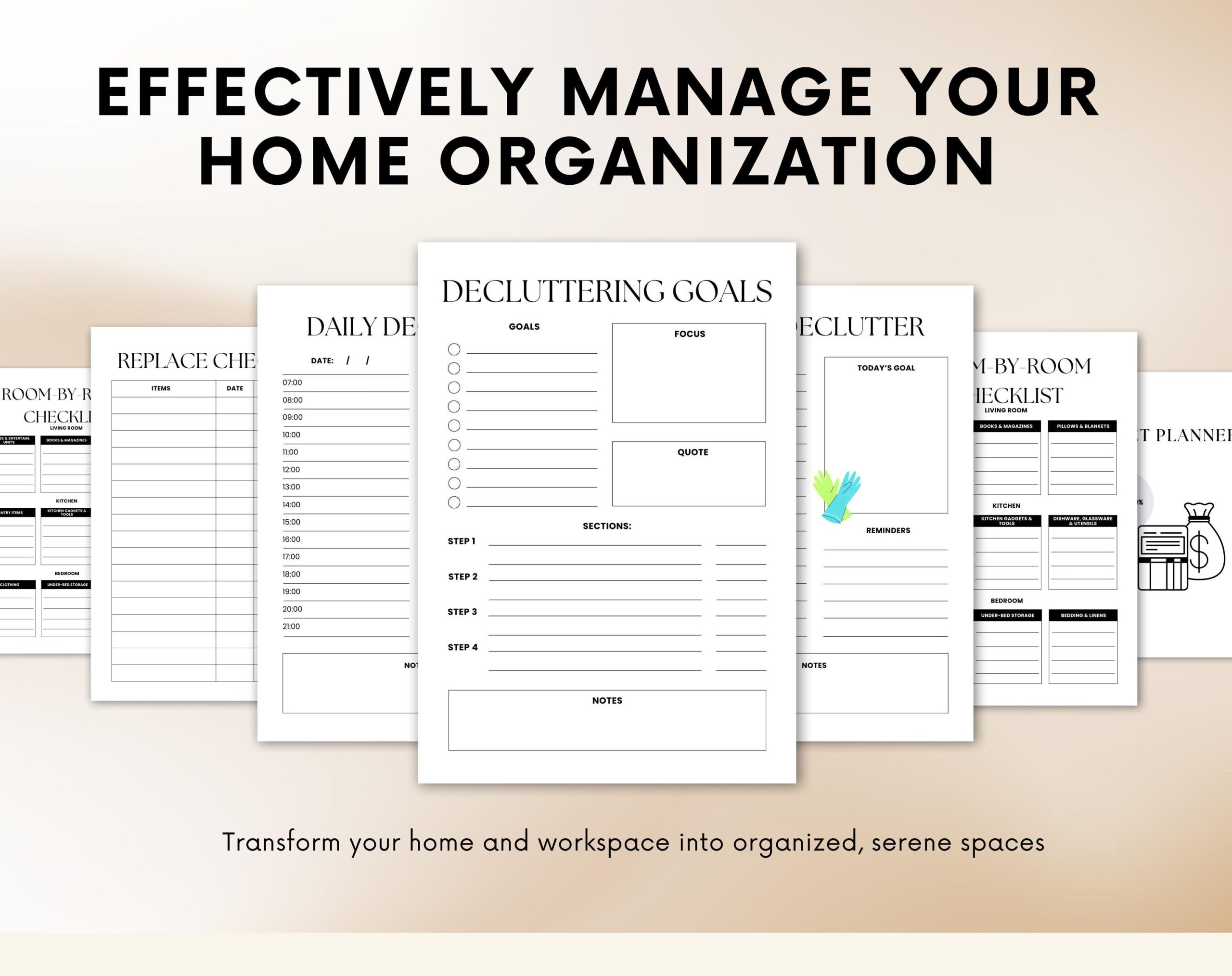 Declutter checklist | Home management | Cleaning checklist | Digital declutter checklist - Image 6