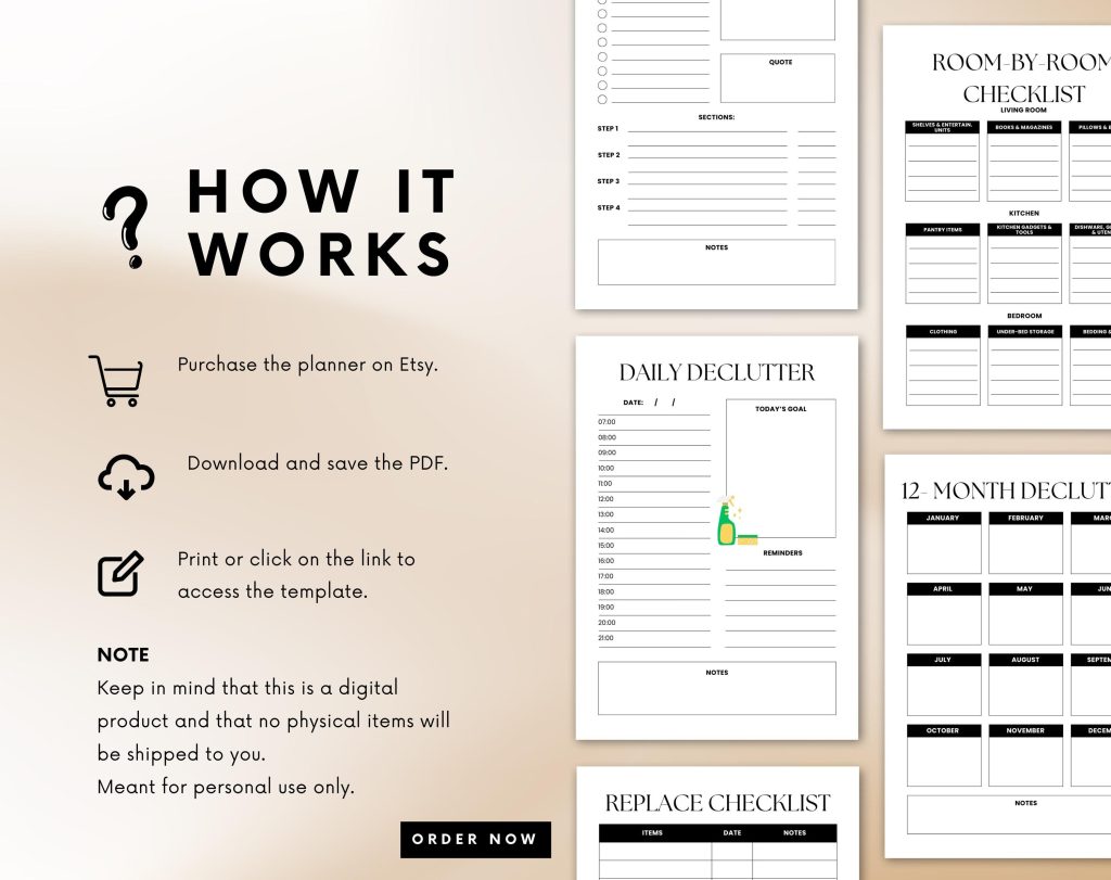 Digital Declutter Checklist.pdf Declutter checklist | Home management | Cleaning checklist | Digital ...